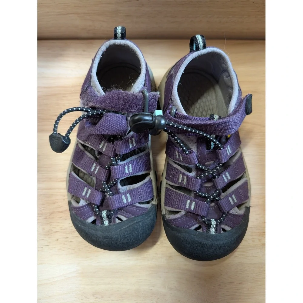 Keen Newport H2 Kids Purple Sport Sandals Washable Outdoor Water Shoes Size 10